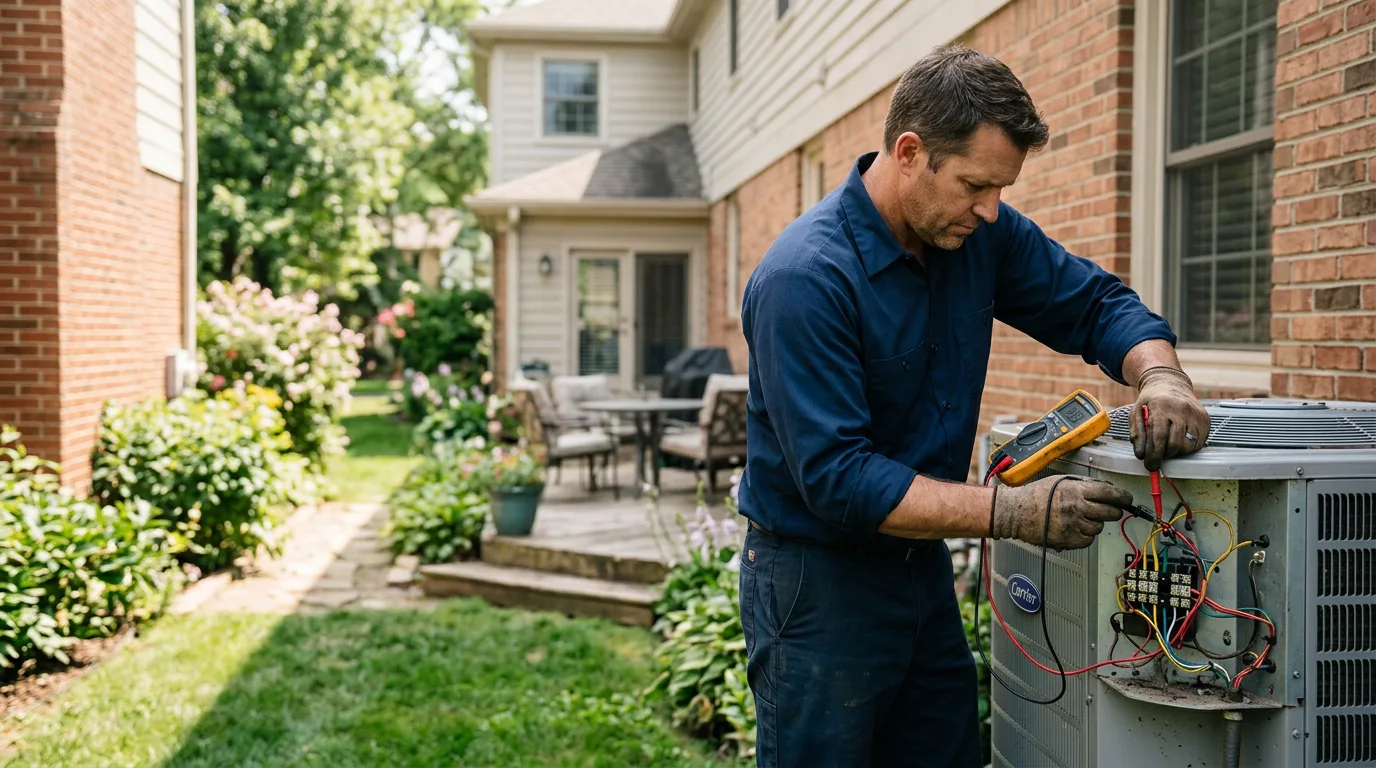 HVAC technician working near Moran, WY